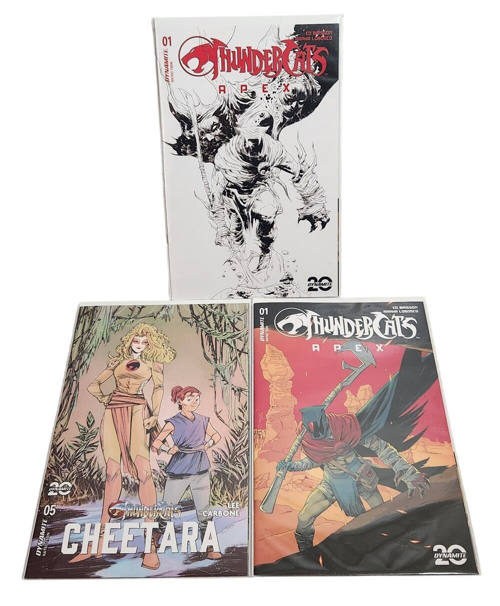 Thunder Cats Dynamite 20 Apex #1 Cheetara #5 Lot Of 3 Comics NM